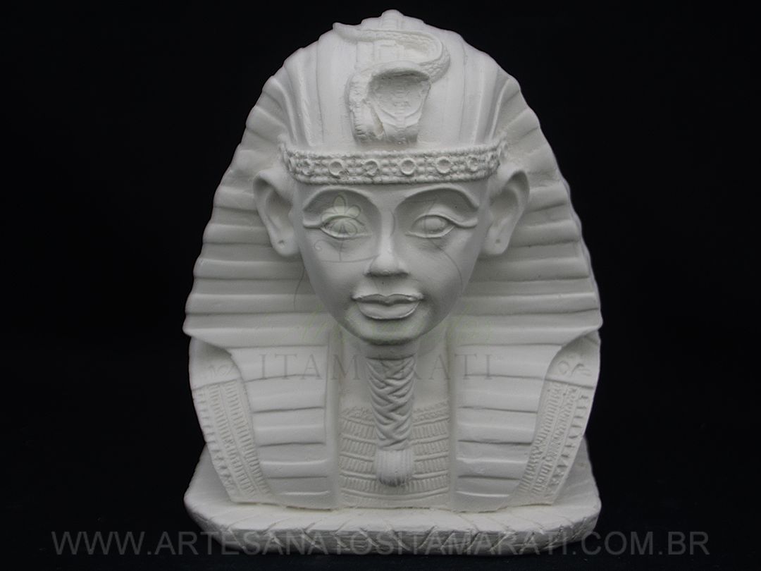 Detalhes do produto Faraó Tutancâmon Gesso